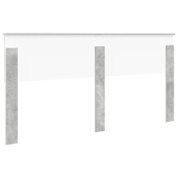 Tête de lit Gris béton Bois d'ingénierie 616142616142