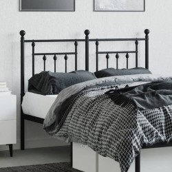 Tête de lit de remplacement métal noir 120 cm 616147616147