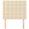 Tête de lit Crème 100x5x118/128 cm Tissu 616148616148