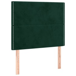 Tête de lit Vert foncé 100x5x118/128 cm Velours 616149616149