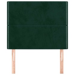 Tête de lit Vert foncé 100x5x118/128 cm Velours 616149616149