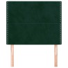Tête de lit Vert foncé 100x5x118/128 cm Velours 616149616149