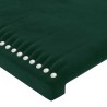 Tête de lit Vert foncé 100x5x118/128 cm Velours 616149616149
