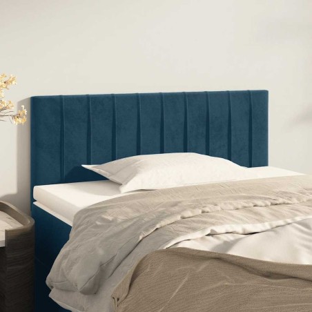 Tête de lit Bleu foncé 80x5x78/88 cm Velours 616160616160