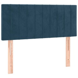 Tête de lit Bleu foncé 80x5x78/88 cm Velours 616160616160