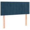 Tête de lit Bleu foncé 80x5x78/88 cm Velours 616160616160