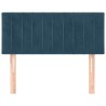 Tête de lit Bleu foncé 80x5x78/88 cm Velours 616160616160