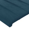 Tête de lit Bleu foncé 80x5x78/88 cm Velours 616160616160