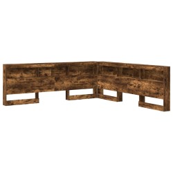 Tête de lit de rangement Chêne fumé 180 cm Bois d'ingénierie 616162616162