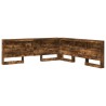Tête de lit de rangement Chêne fumé 180 cm Bois d'ingénierie 616162616162