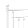 Tête de lit de remplacement métal blanc 75 cm 616163616163