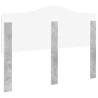 Tête de lit Gris béton Bois d'ingénierie 616164616164