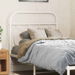 Tête de lit de remplacement métal blanc 90 cm 616165616165