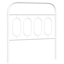 Tête de lit de remplacement métal blanc 90 cm 616165616165