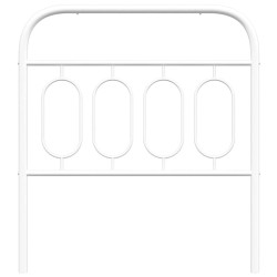 Tête de lit de remplacement métal blanc 90 cm 616165616165