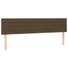 Têtes de lit Marron foncé 200 x 5 x 78/88 cm Tissu 616166616166