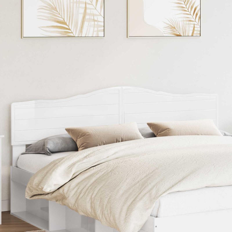 Tête de lit Blanc Brillant Bois d'ingénierie 616170616170