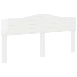 Tête de lit Blanc Brillant Bois d'ingénierie 616170616170