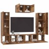 Ensemble meuble TV 7 pcs Bois Ancien Bois d'ingénierie 616172616172