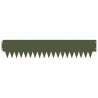 Bordure de Pelouse 20 pcs 103 x 20 cm métal Vert olive 616174616174