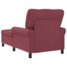 Chaise longue avec coussin Bordeaux 91 x 157 x 91 cm tissu 616175616175