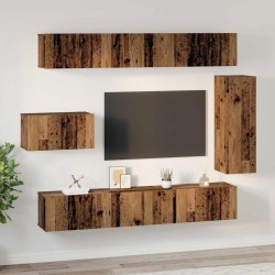 Ensemble meuble TV 8 pcs Bois Ancien Bois d'ingénierie 616177616177