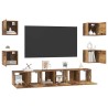Ensemble meuble TV 7 pcs Bois Ancien Bois d'ingénierie 616179616179