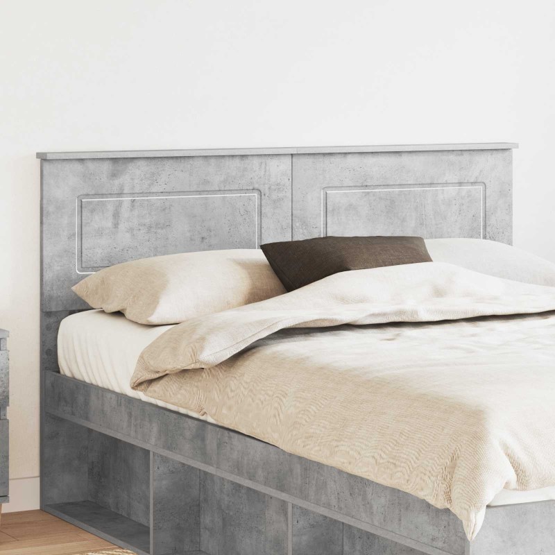 Tête de lit Gris béton Bois d'ingénierie 616180616180