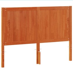 Tête de lit cire marron 150 cm bois massif de pin 616185616185