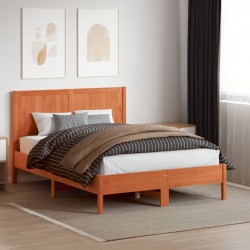 Tête de lit cire marron 150 cm bois massif de pin 616185616185