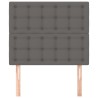 Tête de lit Gris 80x5x118/128 cm Similicuir 616186616186