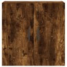 Armoire murale chêne fumé 60x31x60 cm bois d'ingénierie 616187616187
