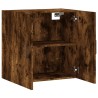 Armoire murale chêne fumé 60x31x60 cm bois d'ingénierie 616187616187