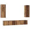 Ensemble meuble TV 5 pcs Bois Ancien Bois d'ingénierie 616188616188