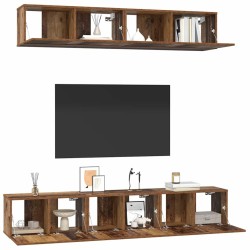 Ensemble meuble TV 5 pcs Bois Ancien Bois d'ingénierie 616189616189