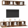 Ensemble meuble TV 5 pcs Bois Ancien Bois d'ingénierie 616189616189