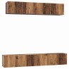 Ensemble meuble TV 5 pcs Bois Ancien Bois d'ingénierie 616190616190