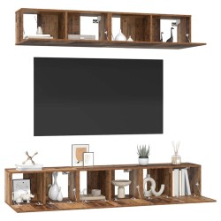 Ensemble meuble TV 5 pcs Bois Ancien Bois d'ingénierie 616190616190