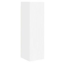 Ensemble meuble TV Montage mural 4 pcs Blanc Bois d'ingénierie 616191616191