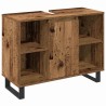 Ensemble de mobilier de salle de bain avec étagère 3 pcs Marron 616194616194