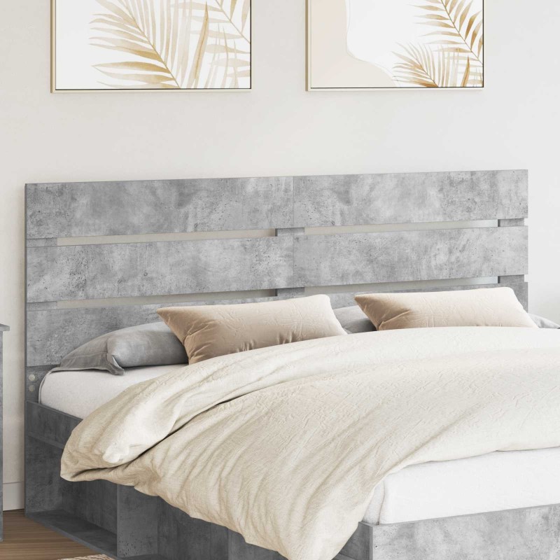 Tête de lit Gris béton 100 cm Bois d'ingénierie 616195616195