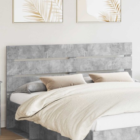Tête de lit Gris béton 100 cm Bois d'ingénierie 616195616195