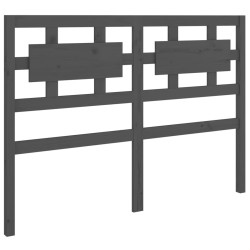 Tête de lit Gris 125,5x4x100 cm Bois massif de pin 616197616197