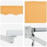Auvent rétractable électrique Sable 100% Polyester et Aluminium 616205616205