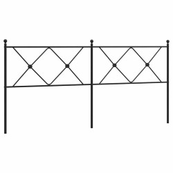 Tête de lit de remplacement métal noir 180 cm 616206616206