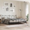 Tête de lit de remplacement métal noir 180 cm 616206616206
