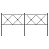 Tête de lit de remplacement métal noir 180 cm 616206616206