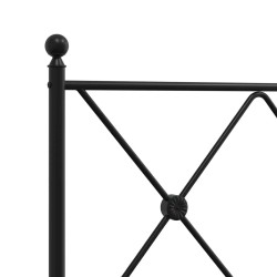 Tête de lit de remplacement métal noir 180 cm 616206616206