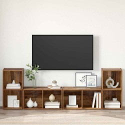 Ensemble meuble TV 4 pcs Bois Ancien 37 x 37 x 72 cm 616207616207