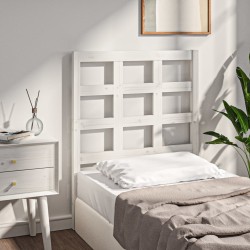 Tête de lit Blanc 80,5x4x100 cm Bois massif de pin 616211616211